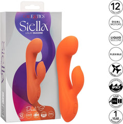 CalExotics Stella Liquid Silicone Dual G Vibrator – Rechargeable Waterproof Rabbit Vibrator