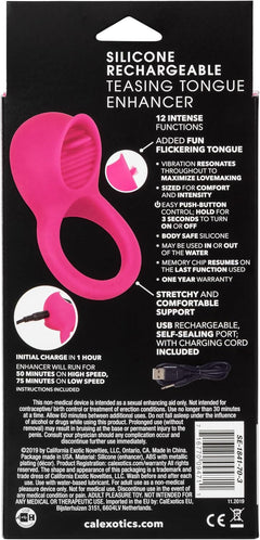 Silicone Rechargeable Teasing Tongue Enhancer – Rechargeable Silicone Stimulation Toy