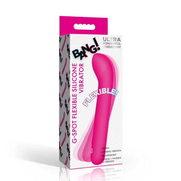 G-Spot Flexible Silicone Vibrator Pink