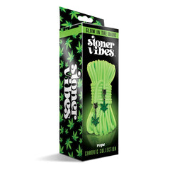 Stoner Vibes Chronic Collection Glow in the Dark Rope 32FT – Green Polypropylene Bondage Rope