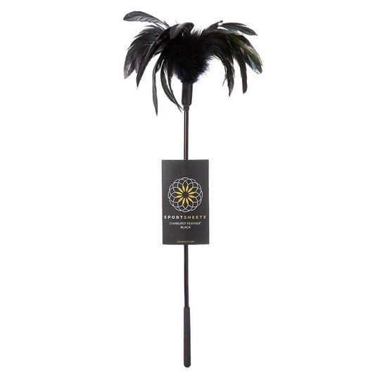 Sportsheets Starburst Feather Tickler Black – Luxury Feather Teaser