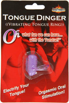 Hott Products Tongue Dinger Purple Vibrating Tongue Ring