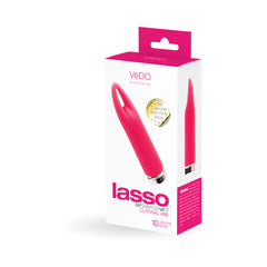 VēDO Lasso Rechargeable Bullet Vibe Pink – Waterproof Wearable Silicone Bullet Vibrator