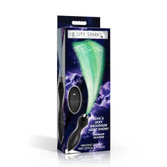 Vibrating Silicone Fiber Optical Butt Plug – Rechargeable Remote Control LED Light-Up Plug | XR Brands
