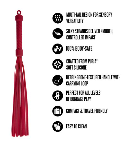 Temptasia Ardor - Flogger - Red