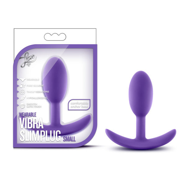 Luxe Wearable Vibra Slim Plug Medium Purple