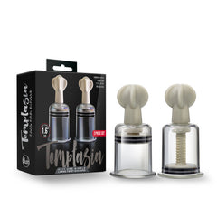 Temptasia Clit & Nipple Twist Large Suckers Set of 2 Clear – Adjustable Suction Stimulators