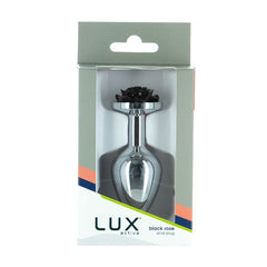 Lux Active Rose 3.5in Metal Butt Plug Medium