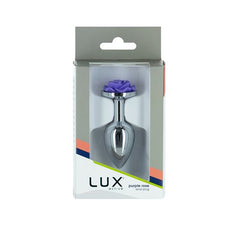 Lux Active Rose 3.5in Metal Butt Plug Medium