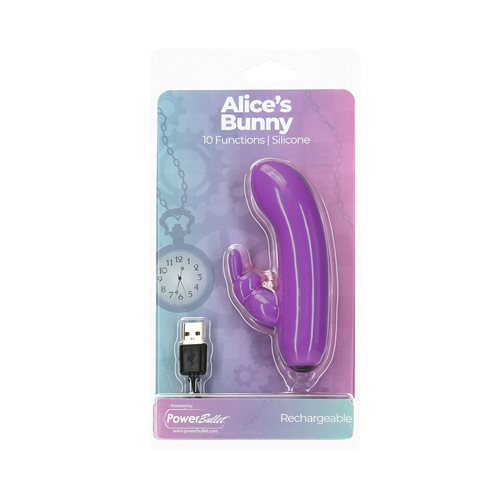 Power Bullet Alices Bunny 4in 10 Function Bullet