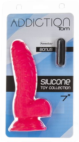 Addiction 100% Silicone Tom 7 Hot Pink