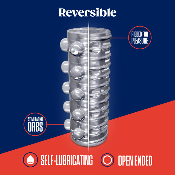 Rize Swich Glow in the Dark Self Lubricating Stroker Clear