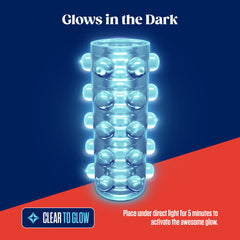 Rize Swich Glow in the Dark Self Lubricating Stroker Clear