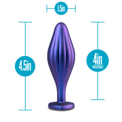 Anal Adventures Matrix Wavy Bling Plug Sapphire