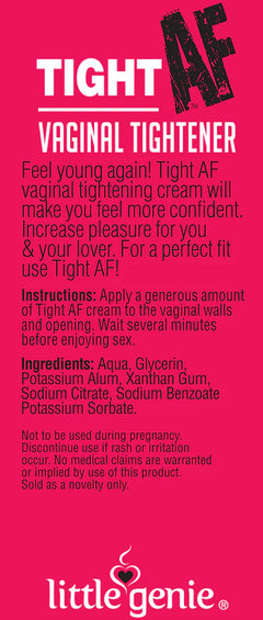Little Genie Tight AF Vaginal Tightening Cream, 1.5 oz