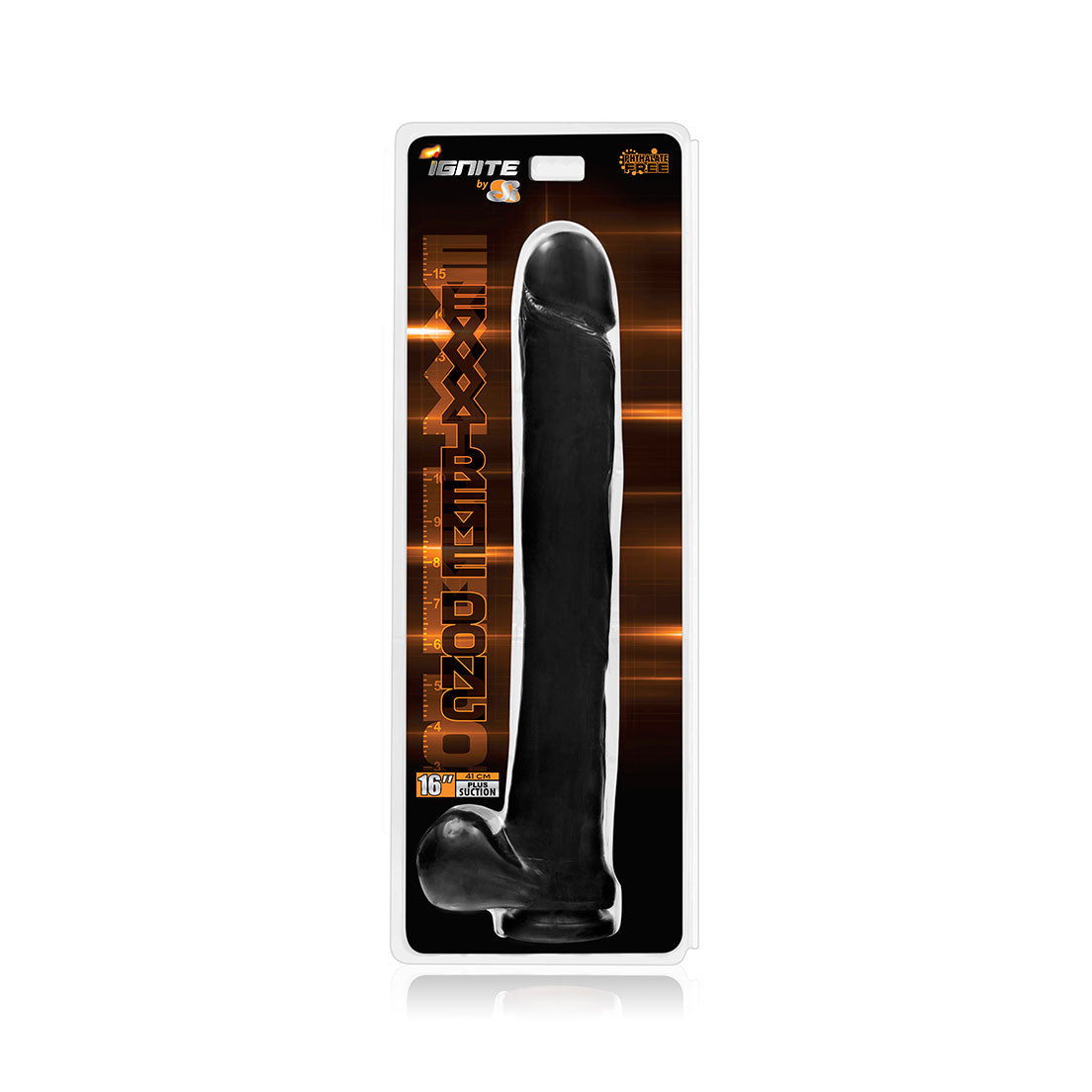 EXXXTREME DONG W/SUCTION BLACK 16IN