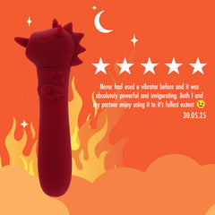 Unihorn Blaze Diablo USB Bullet Vibrator – Rechargeable Silicone Mini Bullet Massager Dark Red
