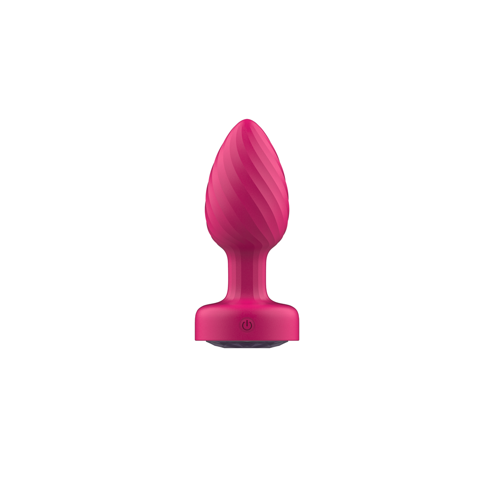 Twila Twirling Purple Gem Light Up Vibrating Plug With Pnk Heart Remote
