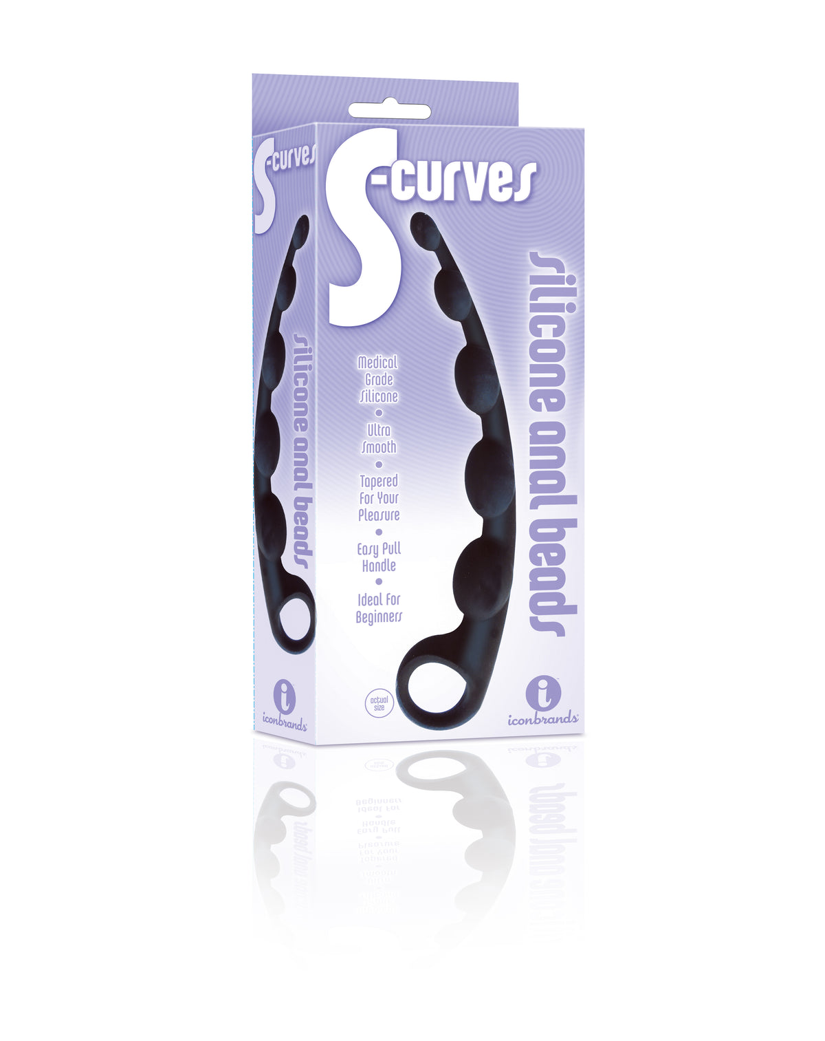 THE 9'S S CURVES SILICONE ANAL BEADS