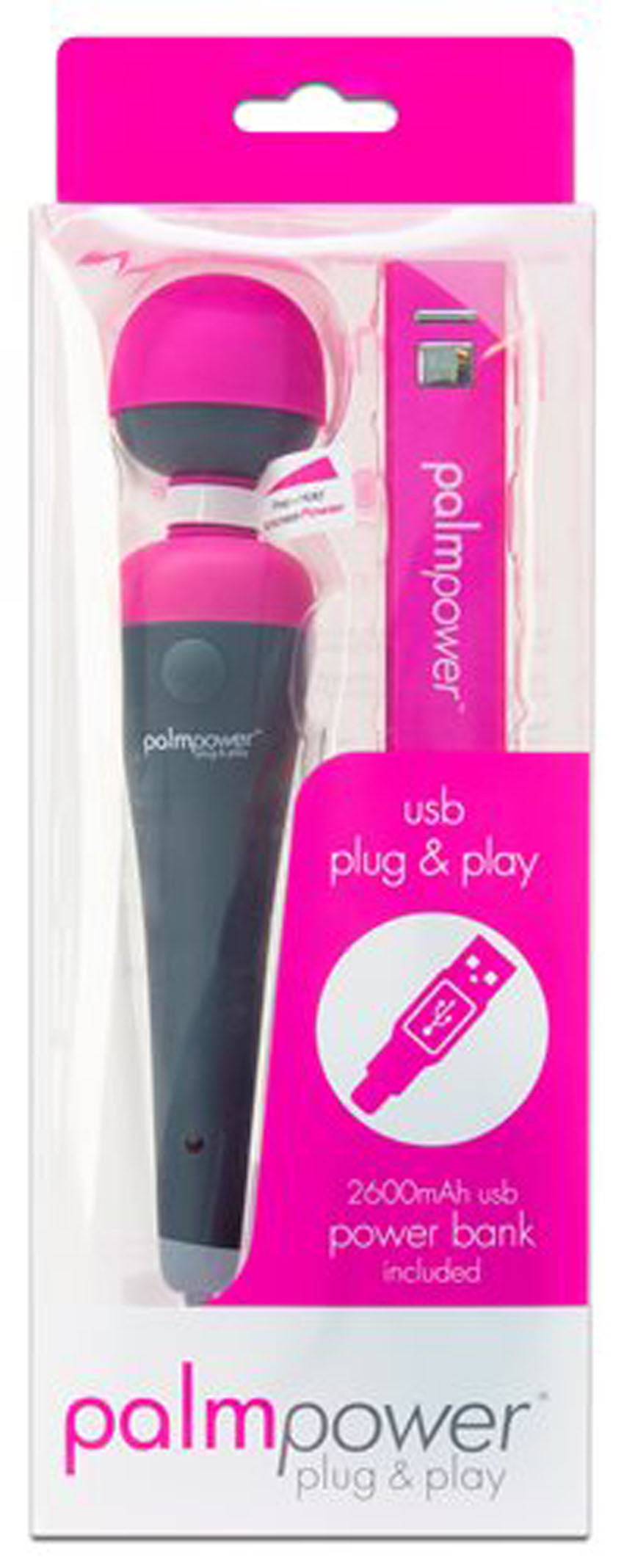 PALM POWER PLUG & PLAY FUCHSIA MASSAGER