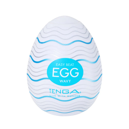 TENGA EGG WAVY – Disposable Stretchable Male Stroker with Wavy Texture