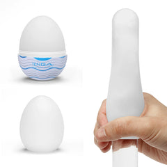 TENGA EGG WAVY – Disposable Stretchable Male Stroker with Wavy Texture