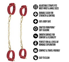 Temptasia Ardor Wrist and Ankle Restraints Red