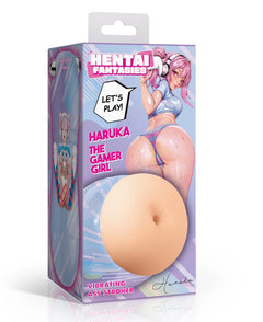 Haruka the Gamer Girl Vibrating Ass Stroker - Beige