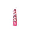 CHEEKY CHARMS HEART BRIGHT PINK MEDIUM SILVER PLUG