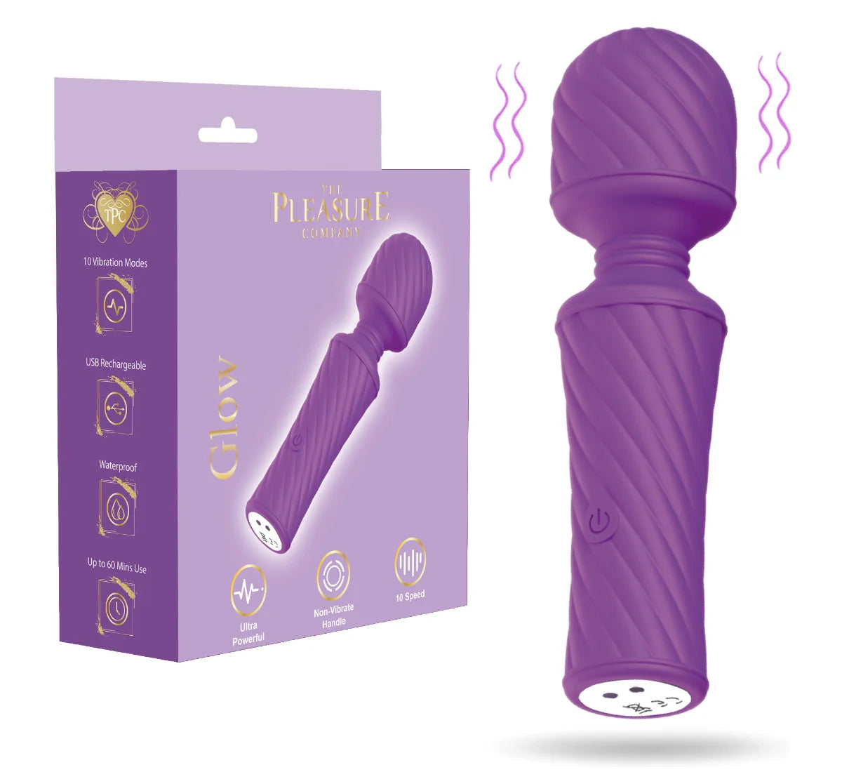 GLOW MINI POWER WAND PURPLE