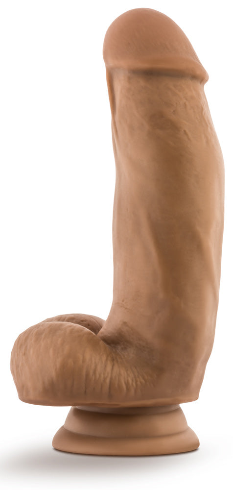DR SKIN SILICONE DR SAMUEL 7 DILDO W SUCTION CUP MOCHA "