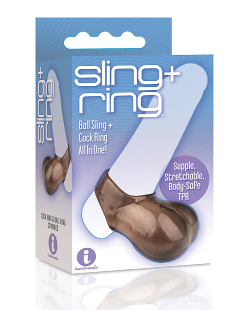 The 9'S Sling & Ring Cock Ring & Ball Sling