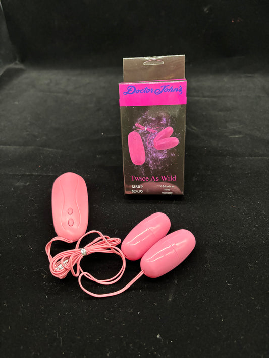 Doctor John’s Twice as Wild – Battery‑Operated Dual Egg Massager