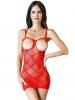 SEXY COUPLES MINI DRESS RED