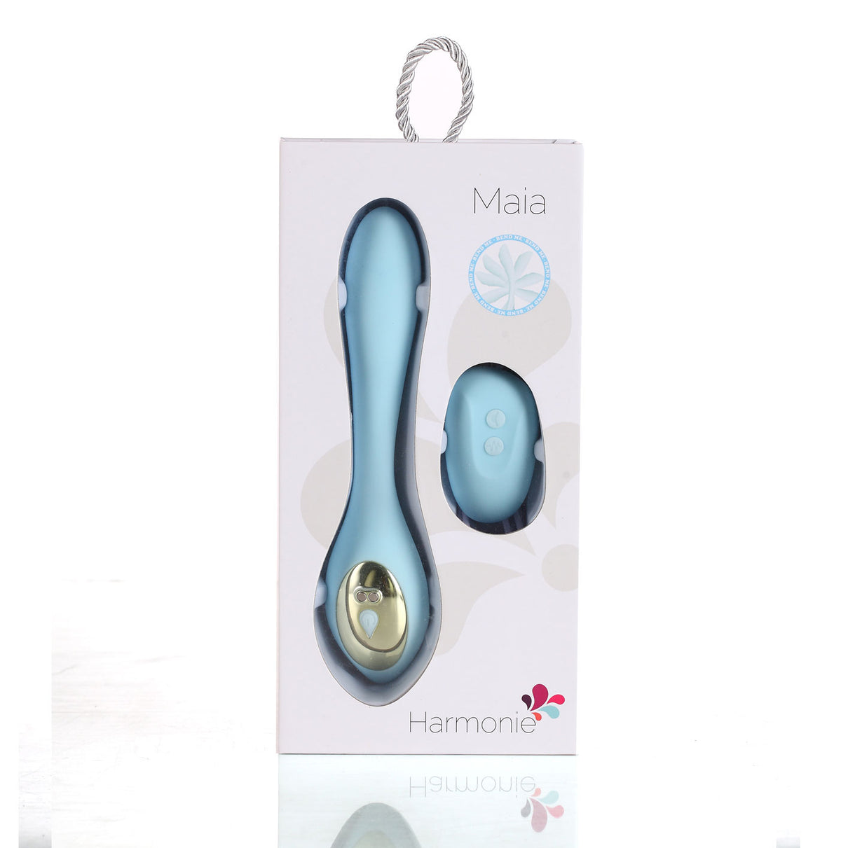 HARMONIE TEAL BENDABLE DUAL VIBRATOR W/ REMOTE CONTROL