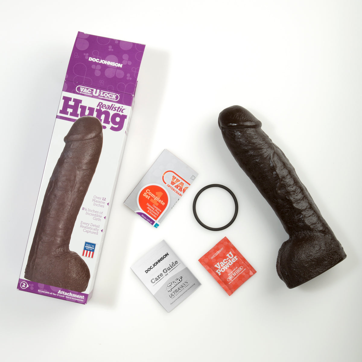 Vac-U-Lock Realistic Hung - Black