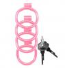 KINK CHASTITY SERIES LOCKING COCK CAGE XL PINK