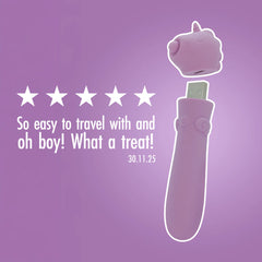 Unihorn Karma Lilac USB Bullet Vibrator – Rechargeable Silicone Mini Bullet Massager