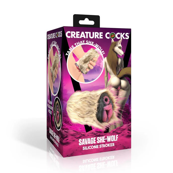 CREATURE COCKS SAVAGE SHE-WOLF SILICONE STROKER