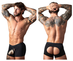 Male Power Ultimate Stud Duo CRR Moonshine Mini Light Blue S/M – Sheer Mesh Pouch Brief