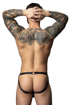 Male Power Spartacus Gladiator Skirt Jock Black L/XL – Faux Leather Men's Lingerie