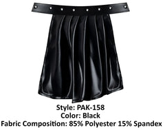 Male Power Spartacus Gladiator Skirt Jock Black L/XL – Faux Leather Men's Lingerie