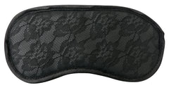 Sincerely Lace Blindfold Black – Adjustable Soft Lace Eye Mask by Sportsheets