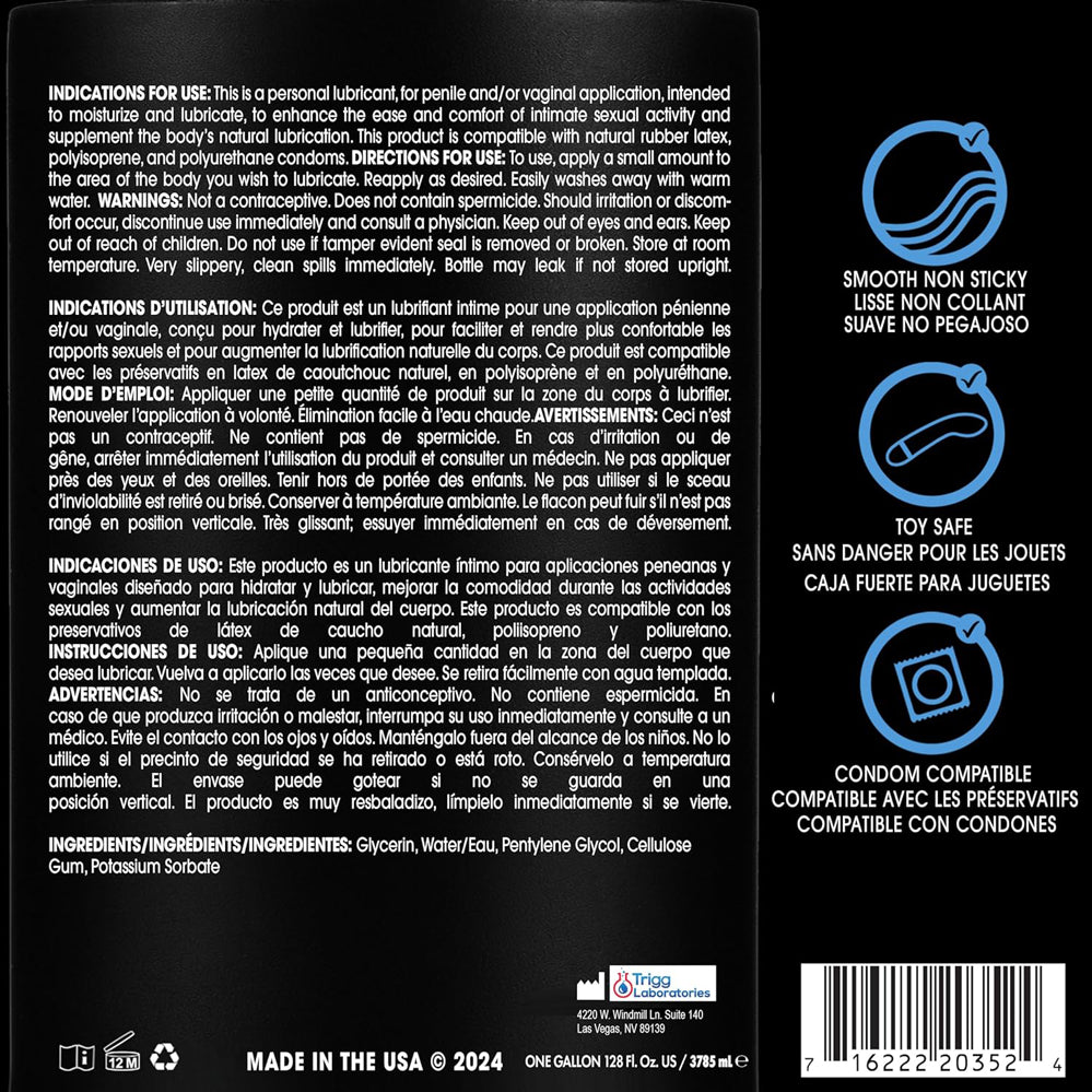 Wet Original Water Based Lubricant 128 Oz