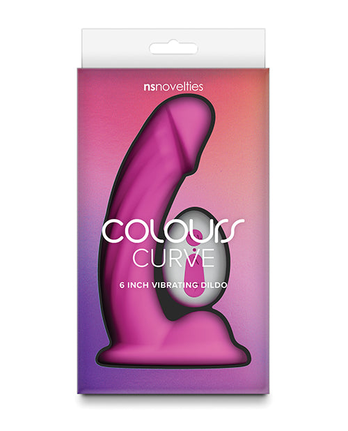 Colours Curve Vibrating 6" Dildo - Pink