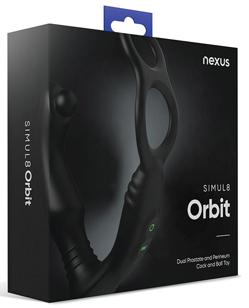 Nexus Simul8 Orbit Thumping Anal Cock & Ball - Black