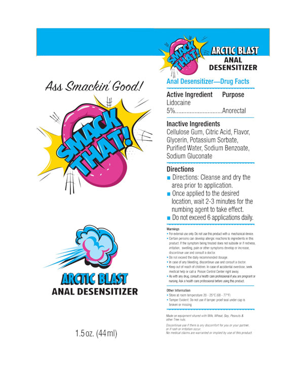 SMACK THAT! NUMBING GEL ARCTIC BLAST 1.5 OZ