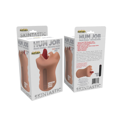 SKINSATIONS HUM JOB MOUTH MASTURBATOR W/ POWER BULLET