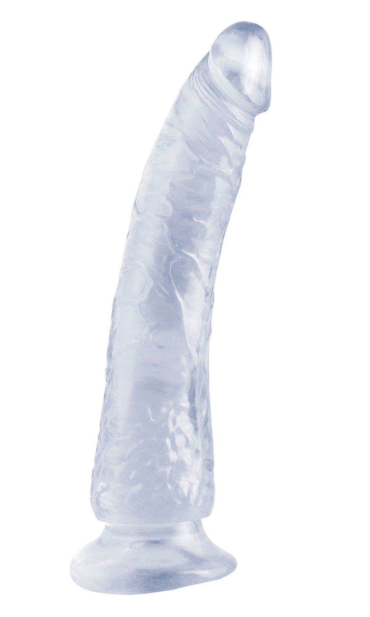BASIX RUBBER WORKS SLIM DONG 7IN CLEAR W/ SUCTION CUP