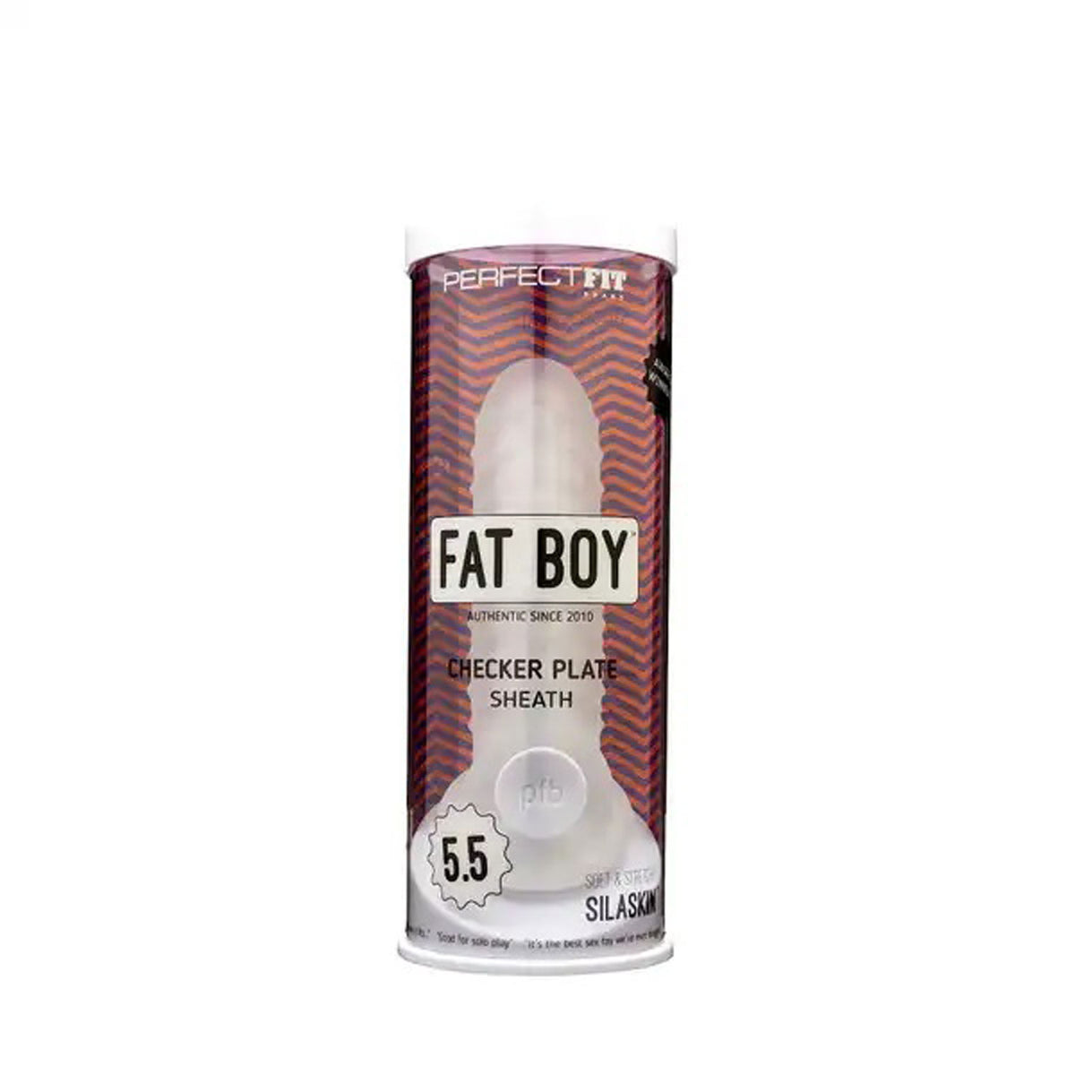PERFECT FIT FAT BOY CHECKER BOX SHEATH 5.5IN CLEAR